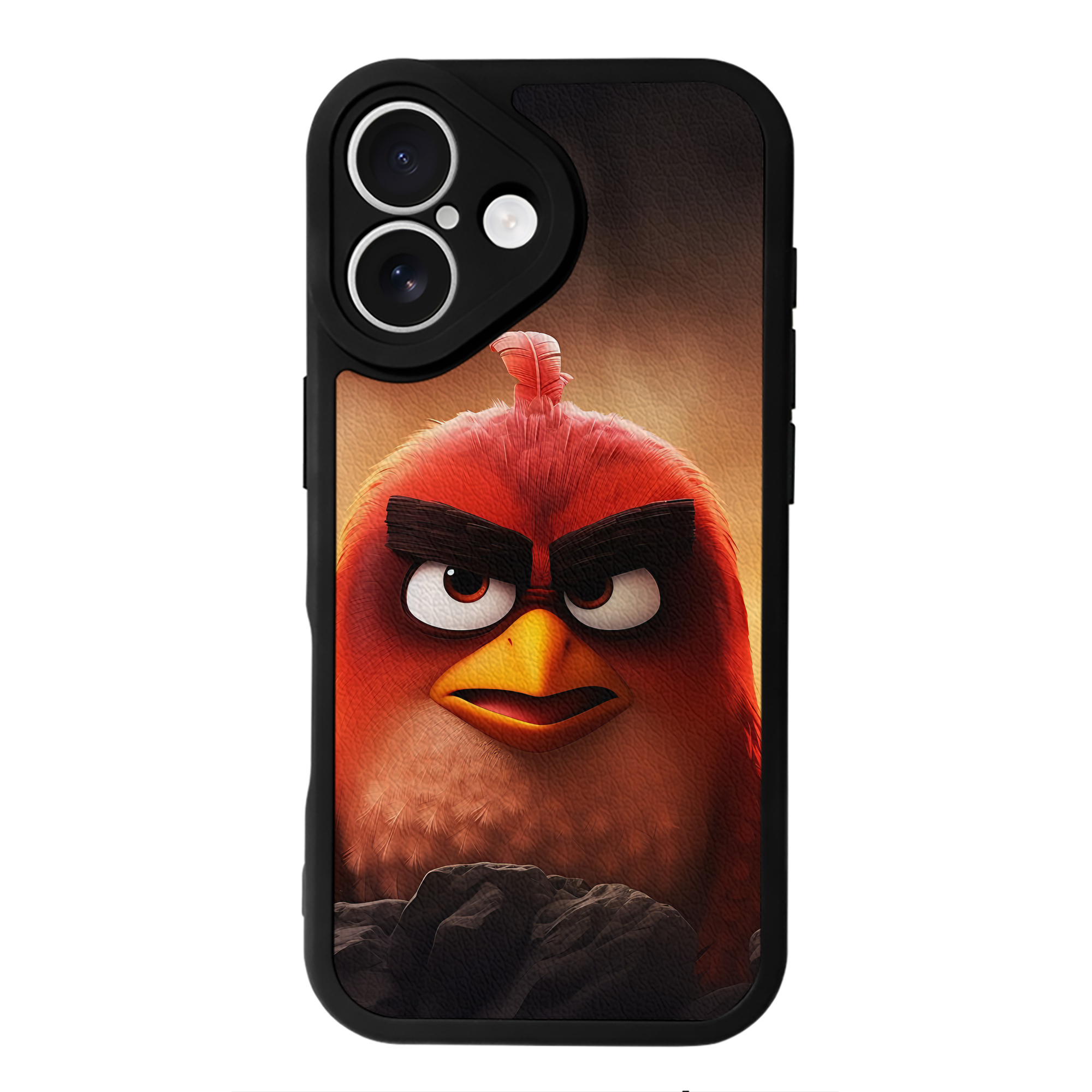 （画像用） Angry Birds アングリーバード 【iPhone 16シリーズ対応】シリコンスマホケース（レザー調） 材質：シリコン